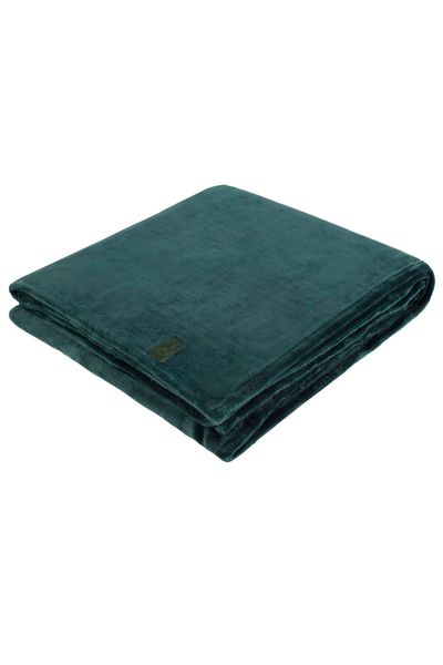 Extra Soft Warm Large Luxury Thermal Fleece Throw Blanket - 180 x 200 cm - Emerald