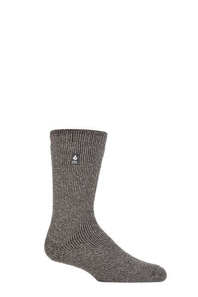 Mens Outdoor Winter Warm Thermal Merino Wool Socks - Grey