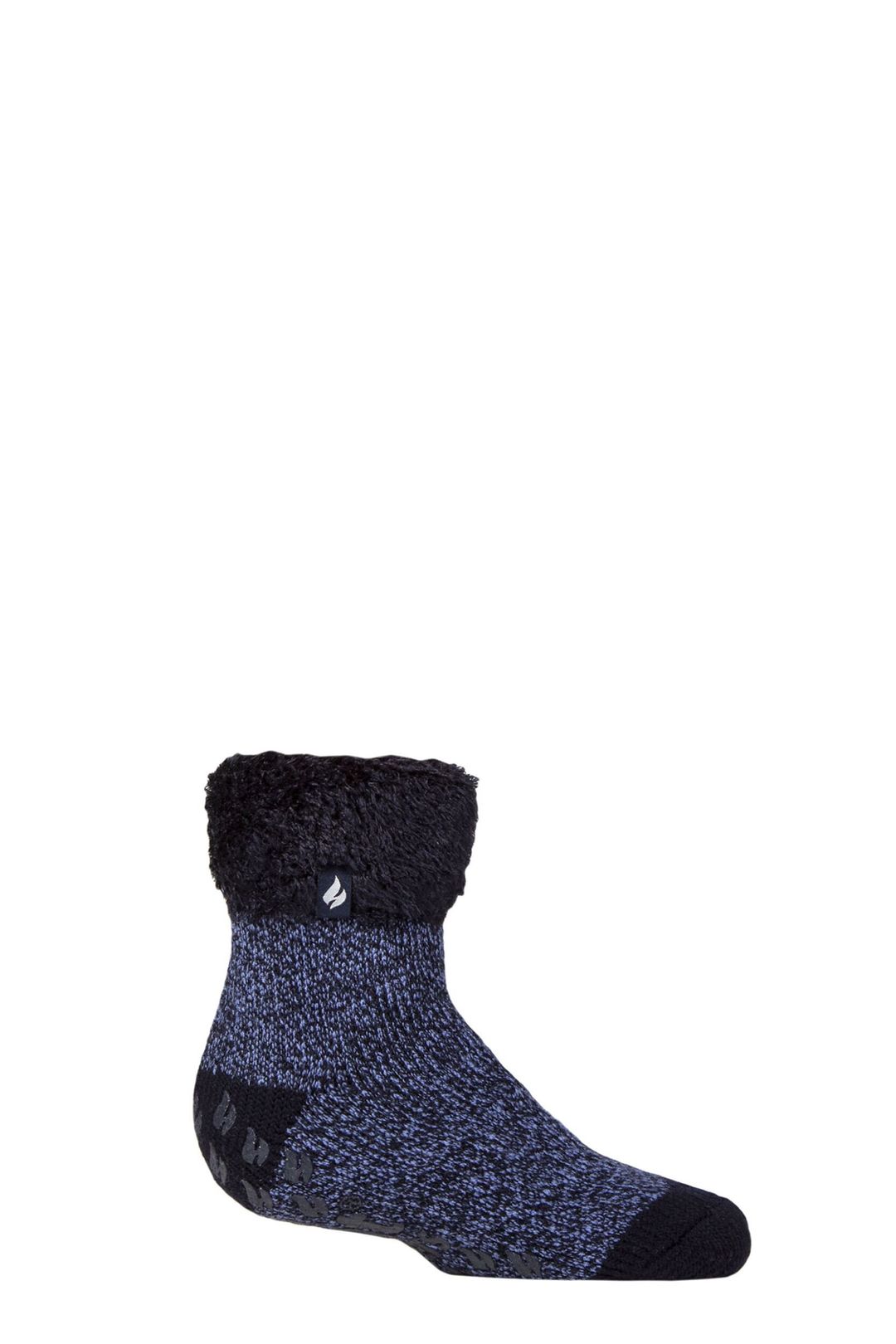 Cosy Fluffy Bed Socks for Kids | Warm Thermal Lounge Socks for Boys and Girls - Navy - Image 1