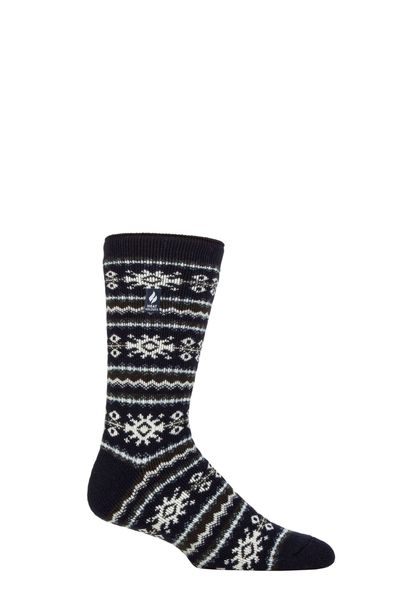 Extra Warm Nordic Thermal Socks for Men | Breathable Lite Winter Socks - Navy