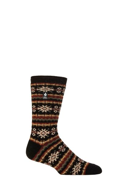 Extra Warm Nordic Thermal Socks for Men | Breathable Lite Winter Socks - Black