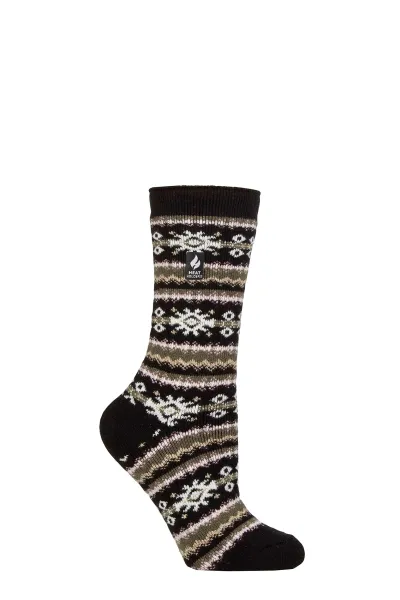 Lightweight Nordic Thermal Socks for Women - Winter Comfort - Black
