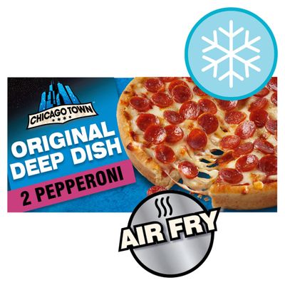 Chicago Town 2 Deep Dish Pepperoni Mini Pizzas 2 x 155g - Thumbnail 2