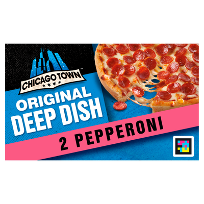 Chicago Town 2 Deep Dish Pepperoni Mini Pizzas 2 x 155g