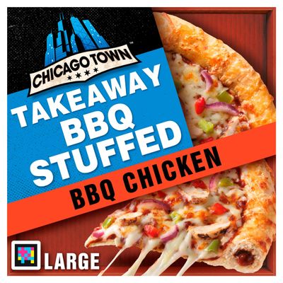 Chicago Town Takeaway Stuffed Crust BBQ Chicken with BBQ Sauce Filled Crust 668g - Thumbnail 2