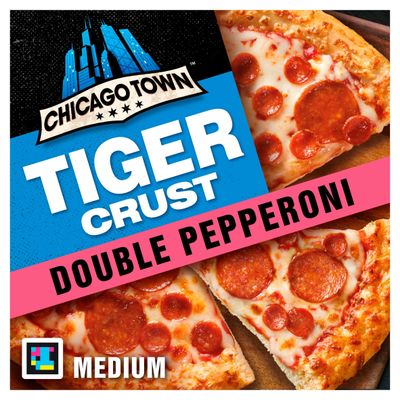 Chicago Town Tiger Crust Double Pepperoni Pizza 320g - Thumbnail 2