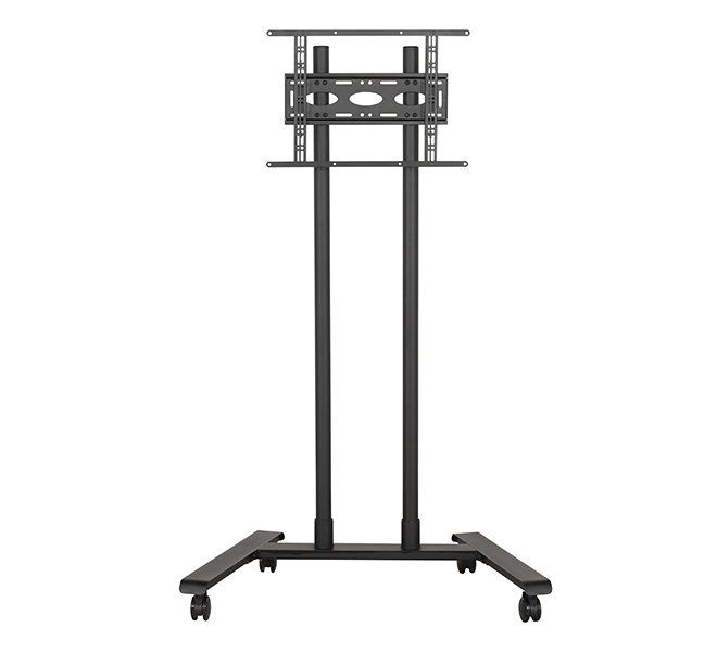 B-Tech Large Universal Flat Screen Trolley / Floor Stand (VESA 600 x 400) - 1.6m 50mm Poles - Image 1