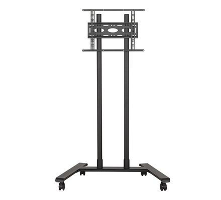 B-Tech Large Universal Flat Screen Trolley / Floor Stand (VESA 600 x 400) - 1.6m 50mm Poles