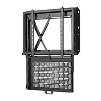 B-Tech Flat Screen Wall Mount With Pull-down AV Storage Tray (VESA 600 - Thumbnail 2