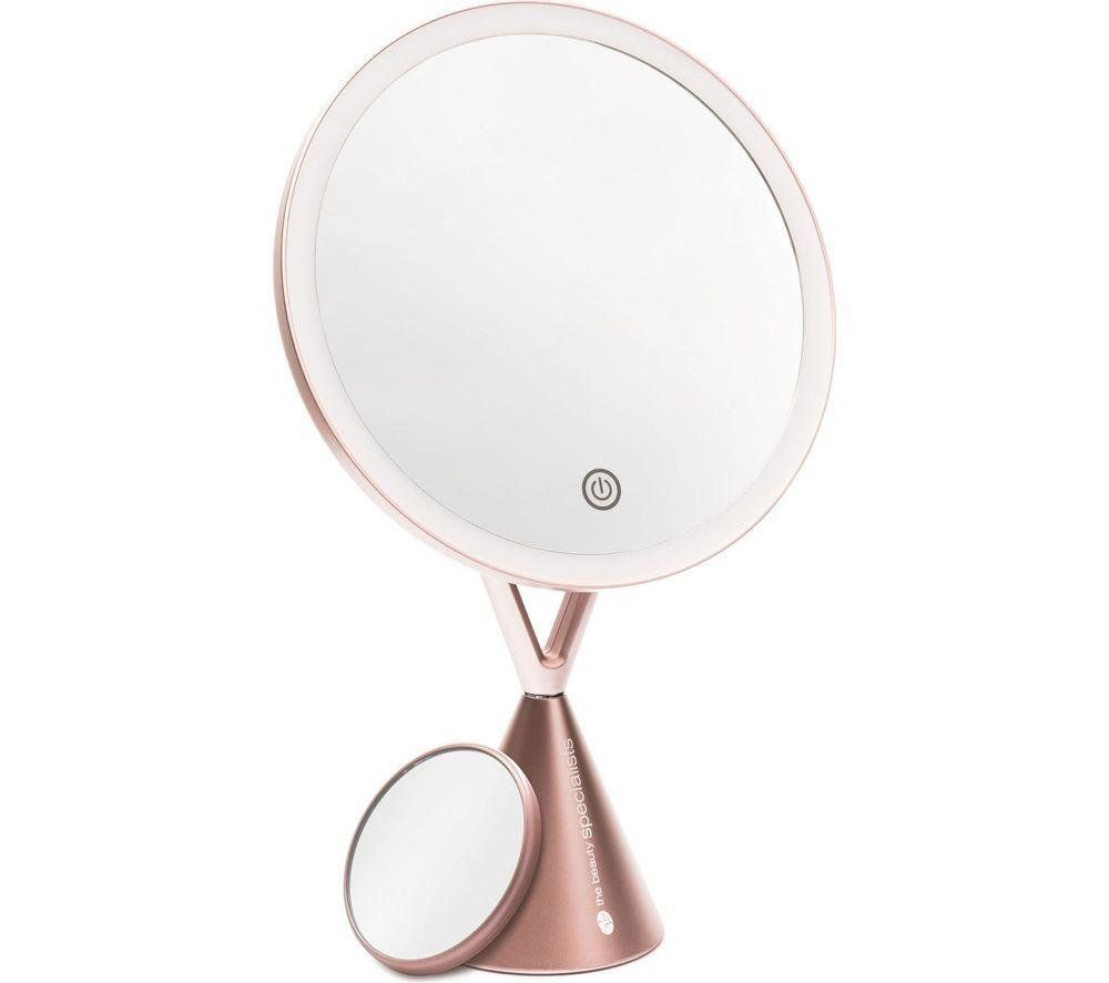Rio Women's Illuminated HD Makeup Mirror in Rose Gold - Image 1