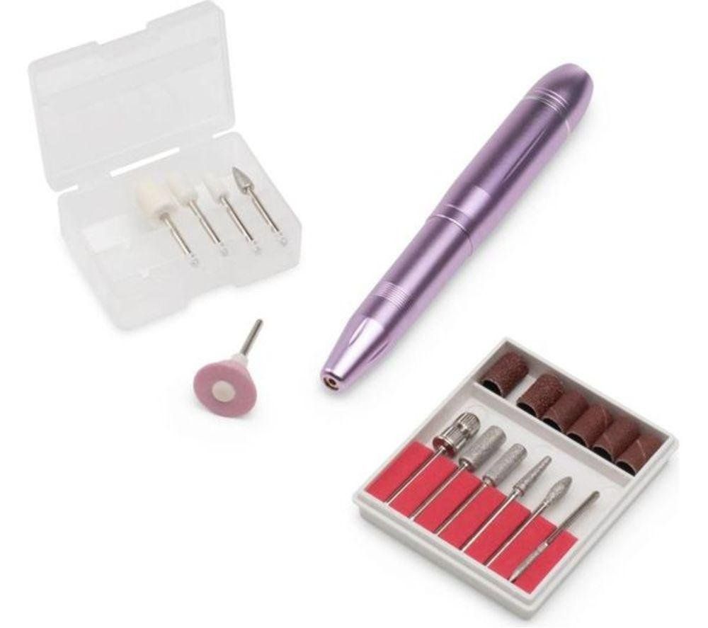 Rio Professional Portable USB Electric Nail File for Acrylic, Gel & Natural nails in Pink - Image 1