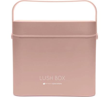 Rio Women's Lush Box Makeup Cosmetic Vanity Travel Case with Removeable LED Light Mirror - Large in Pink