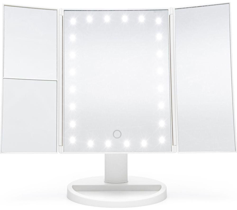 Rio White 24 LED Touch Dimmable Makeup Mirror with 2 & 3X Magnification - Image 1