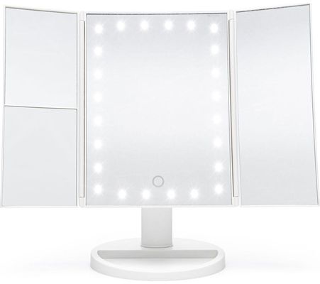 Rio White 24 LED Touch Dimmable Makeup Mirror with 2 & 3X Magnification