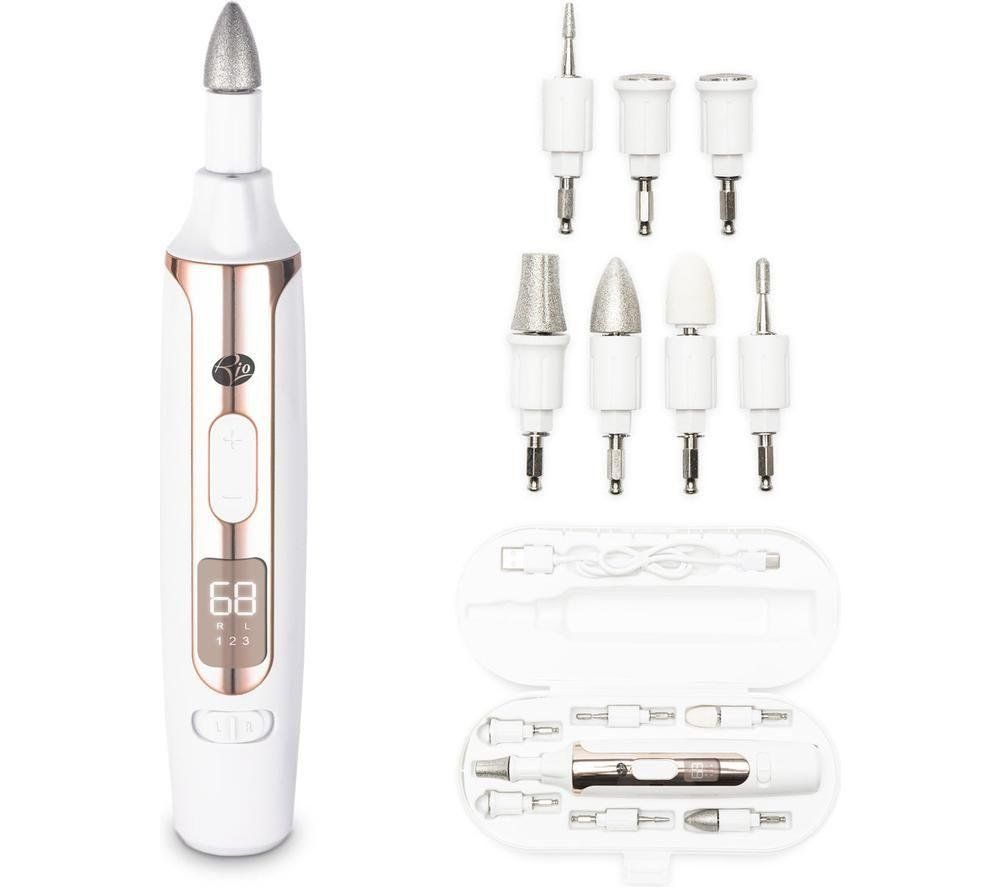 Rio Women's Precision Pro Electric Nail File in White - Image 1