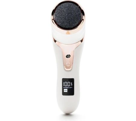 Rio Women's Go Smooth Electric Foot File Hard Skin Remover with Vacuum Action in White