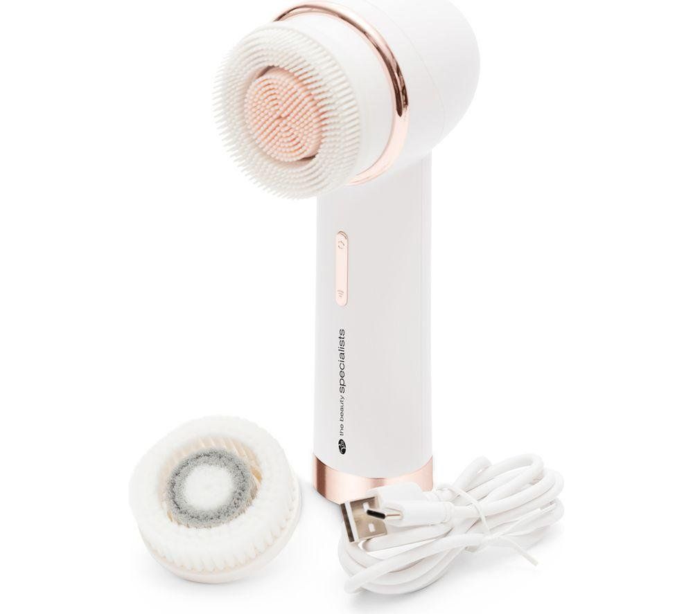 Rio Pure Cleanse Deep Cleansing & Exfoliating Facial Brush in White - Image 1