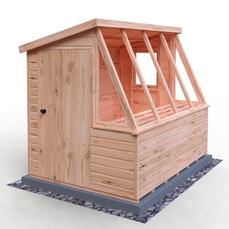 6' x 8' Shire Iceni Pent Potting Shed (1.83m x 2.5m) - Image 1