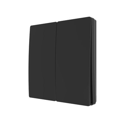 Culina 2 Gang Kinetic Push Switch Black