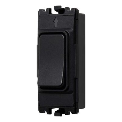 Culina 1 Gang Grid Kinetic Switch Black