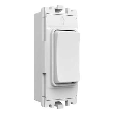 Culina 1 Gang Grid Kinetic Dimmable Switch White