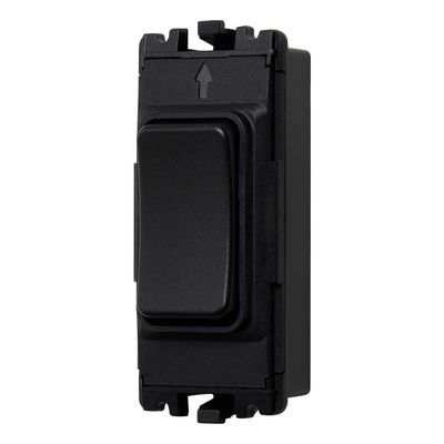 Culina 1 Gang Grid Kinetic Dimmable Switch Black
