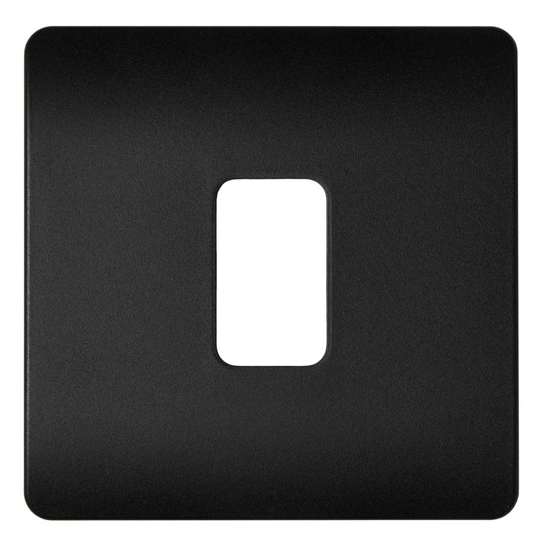 Culina 1 Gang Slimline Surround For Kinetic Switch Black - Image 1