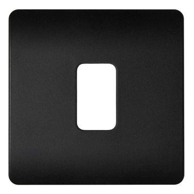 Culina 1 Gang Slimline Surround For Kinetic Switch Black
