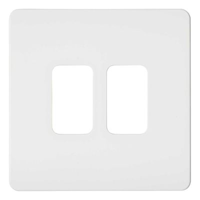 Culina 2 Gang Slimline Surround For Kinetic Switch White
