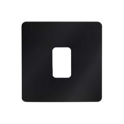 Culina Kinetic Plated 1 Gang Surround Black Chrome