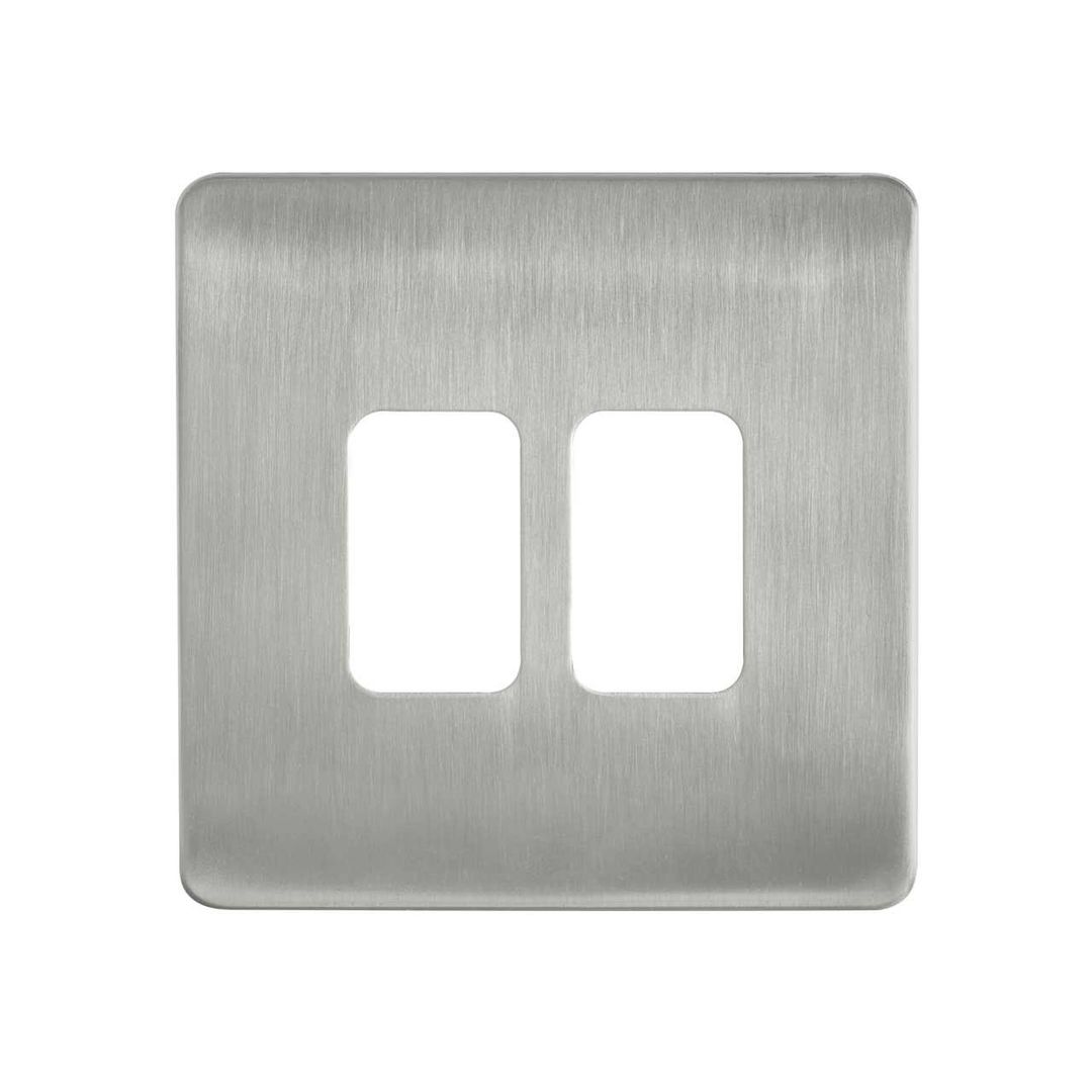 Culina Kinetic Plated 2 Gang Surround Satin Nickel - Image 1