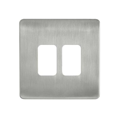 Culina Kinetic Plated 2 Gang Surround Satin Nickel