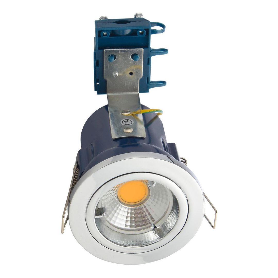 Electralite Yate Fire Rated Downlight IP20 Chrome - Image 1