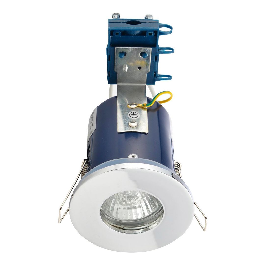 Electralite Yate Fire Rated Downlight IP65 Chrome - Image 1