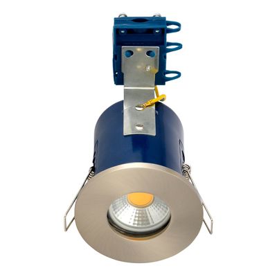 Electralite Yate Fire Rated Downlight IP65 Satin Chrome