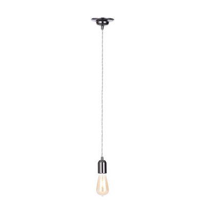 Inlight Dale E27 Pendant Cord Set Black Nickel & Grey