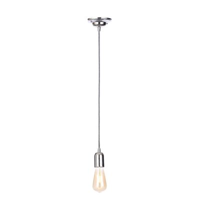 Inlight Dale E27 Pendant Cord Set Polished Nickel & Herringbone