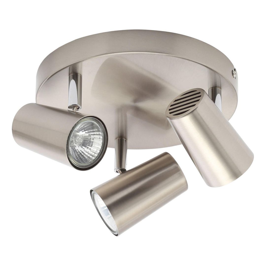Inlight Harvey 3-Light Ceiling Spotlight in Satin Nickel - Image 1