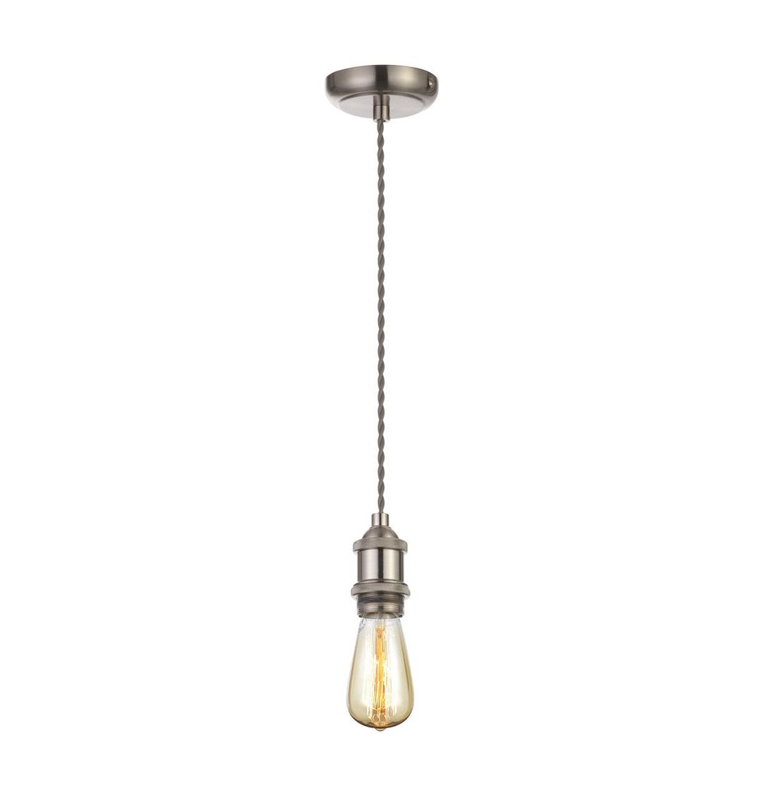 Inlight Dale E27 Pendant Cord Set Satin Nickel - Image 1