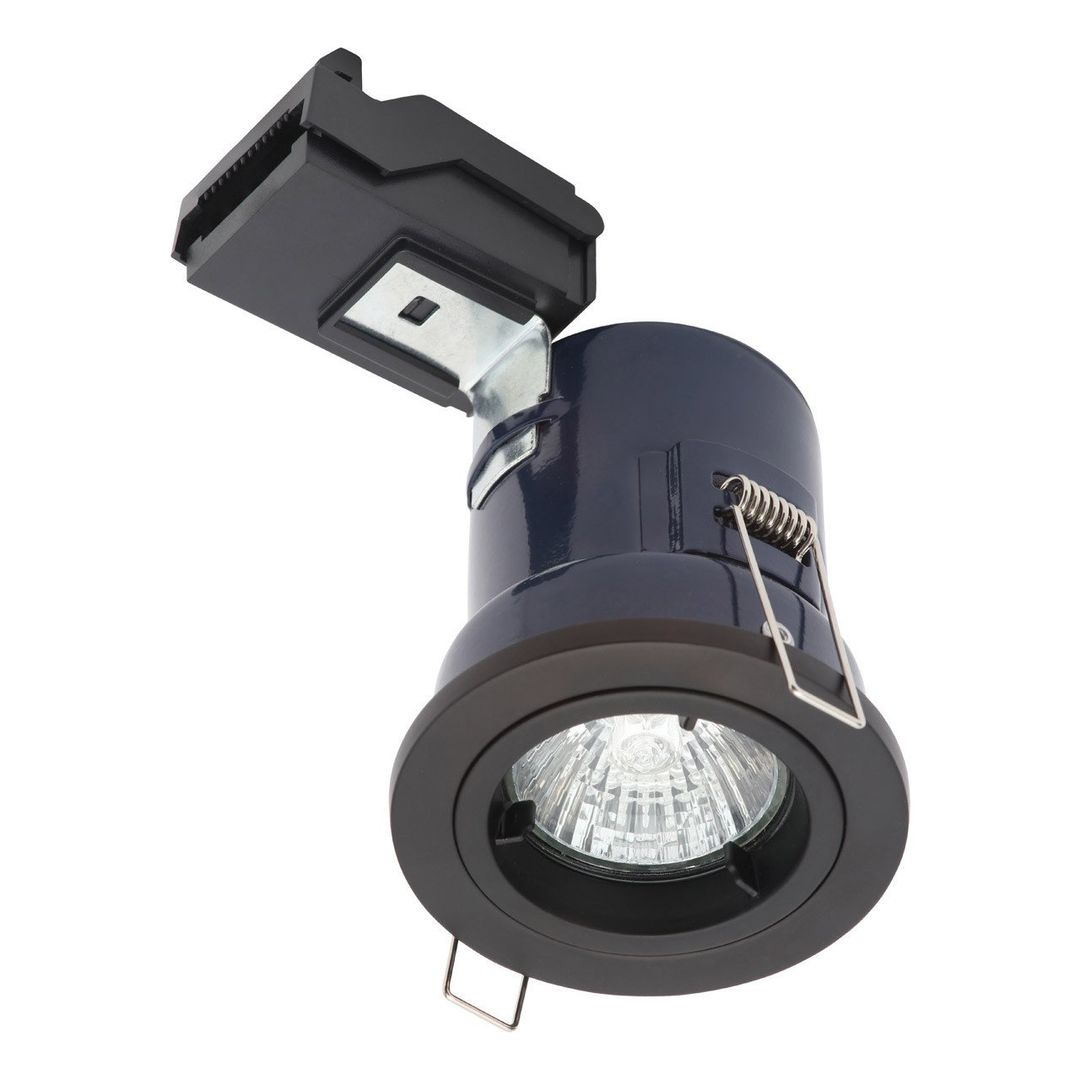Electralite Yate Fire Rated Downlight IP20 Matte Black - Image 1