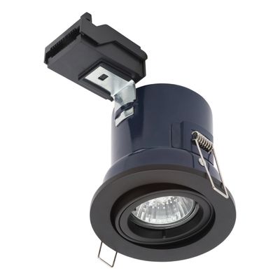 Electralite Yate Tiltable Fire Rated Downlight IP20 Matte Black