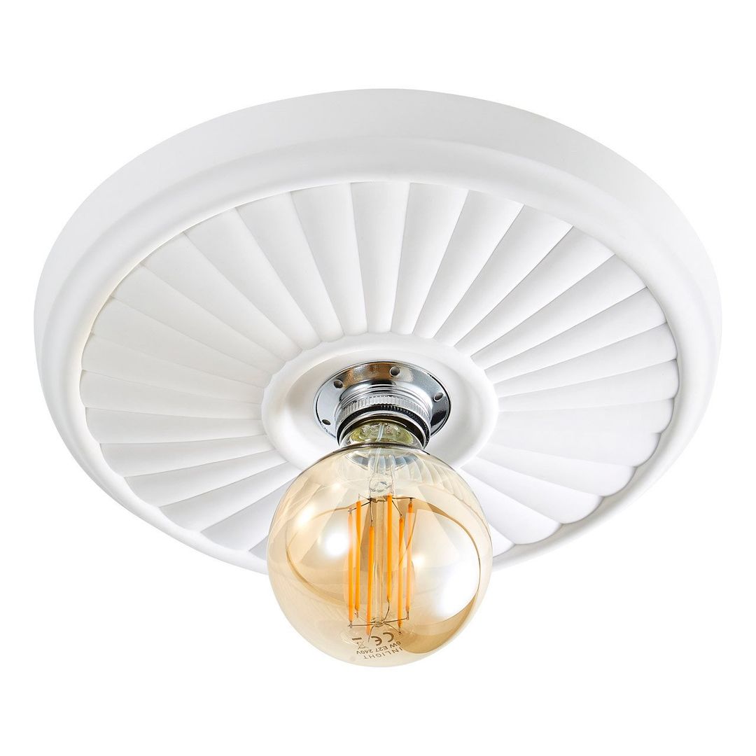 Inlight 300mm Lucena Paintable Ceiling Mount White - Image 1