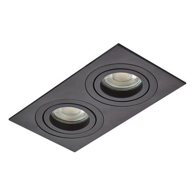 Inlight Pasto Double Adjustable Downlight Black