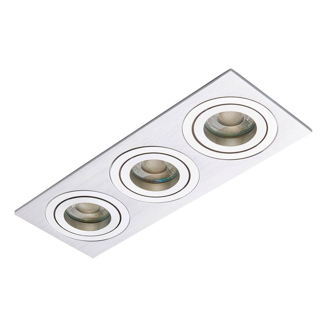 Inlight Pasto Triple Adjustable Downlight Polished Silver - Image 1