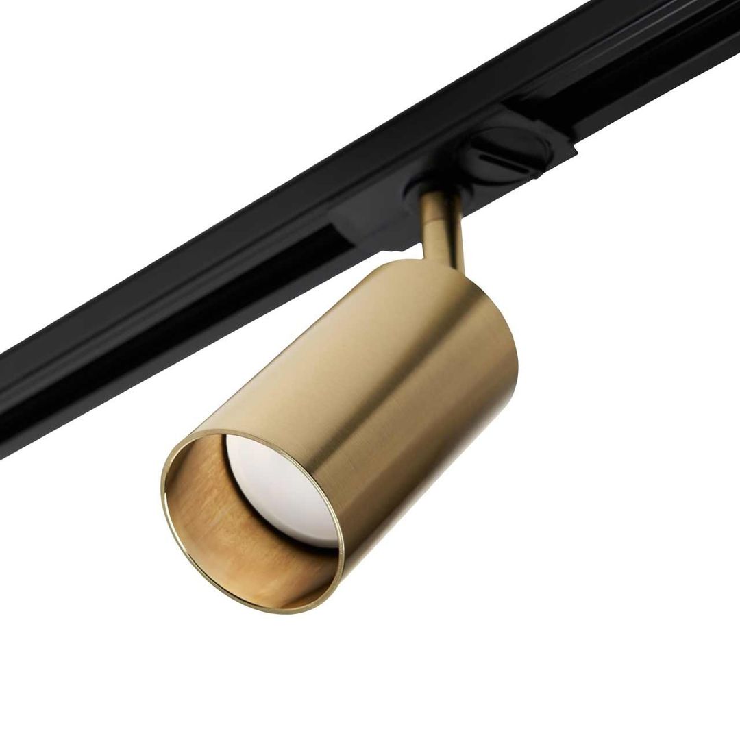 Culina Cory 1 Head Track Light Satin Brass - Image 1
