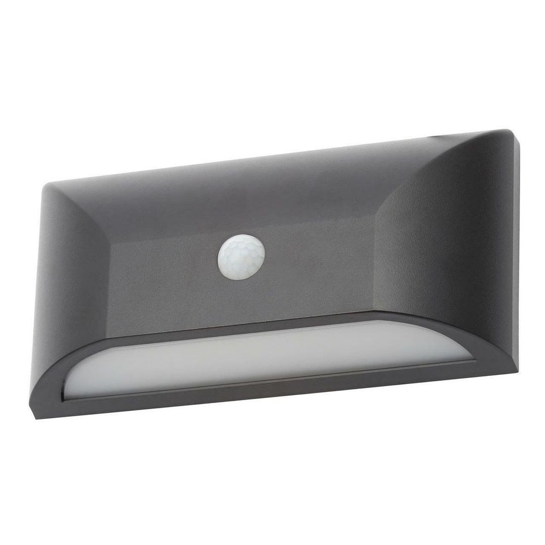 Coast Poole 5W LED Up or Down Wall Light with PIR Sensor Black - Image 1