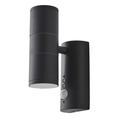 Coast Islay Up and Down Wall Light PIR Sensor in Anthracite Outdoor Exterior