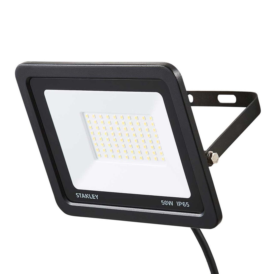 Stanley 50W Slimline LED Floodlight in Black - Image 1