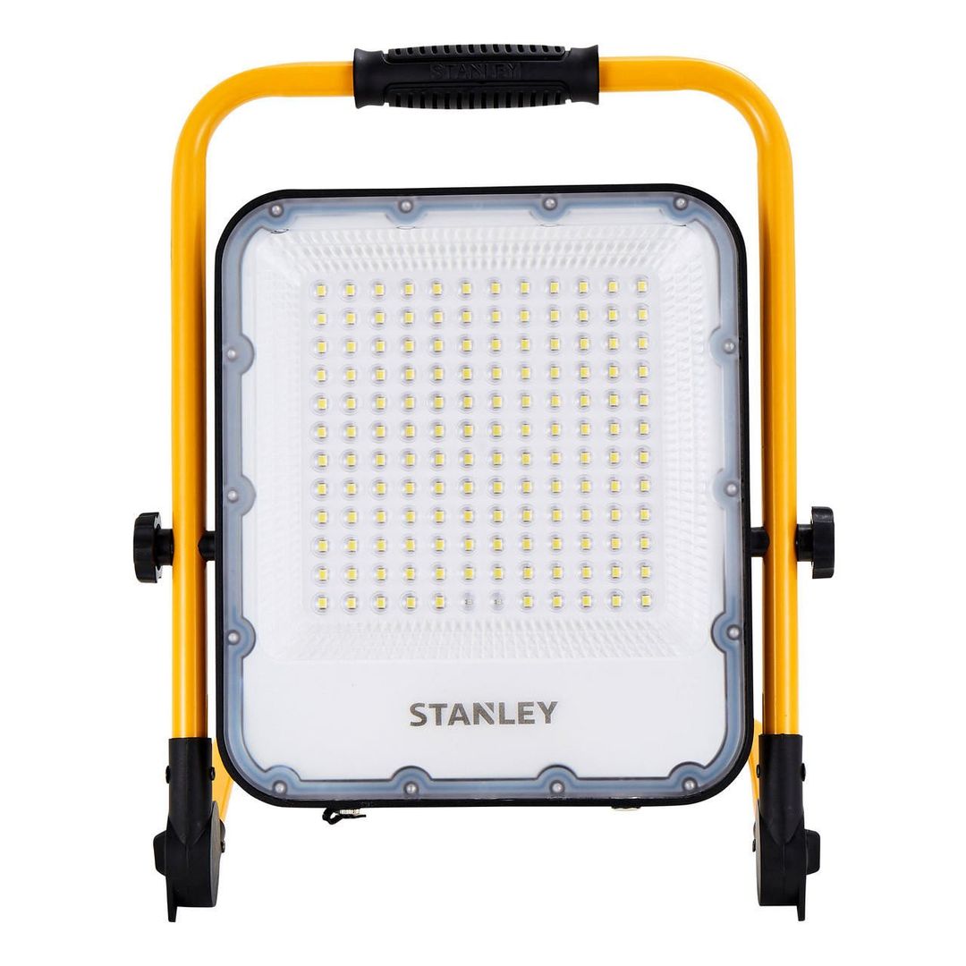 Stanley Rechargeable LED Work Light 50W Folding Cool White in Yellow and Black - Image 1
