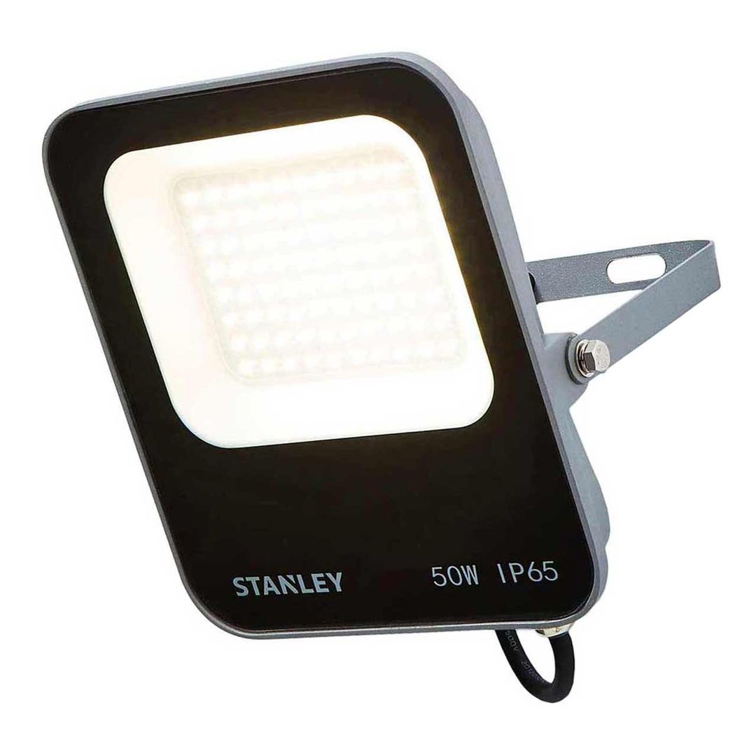 Stanley 50W LED Floodlight in Black & Anthracite - Image 1